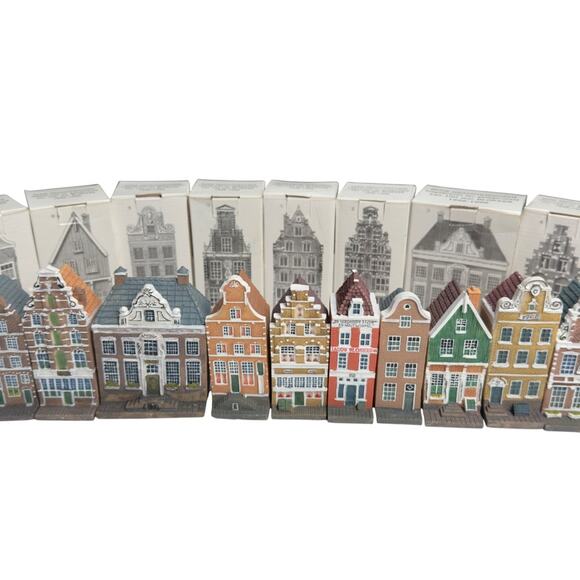 Blokker 100-Year Anniversary Dutch Canal Houses Set of 10 w/ Boxes 🇳🇱 - Picture 2 of 16